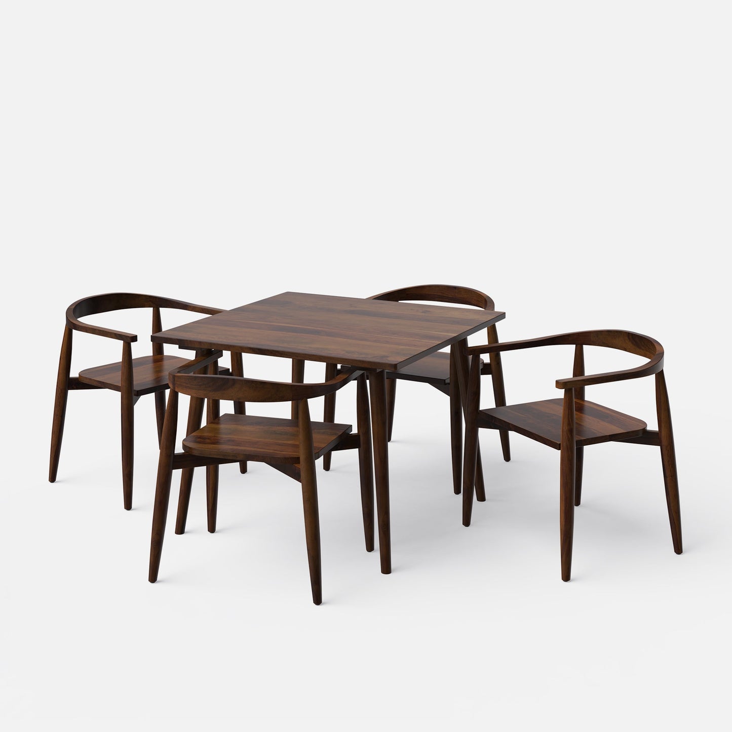 Helena Millie Walnut Dining Table Set - 4 & 6 Seater/All sizes