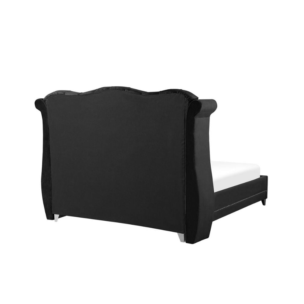 Raven Upholstered Bed Without Storage In Suede