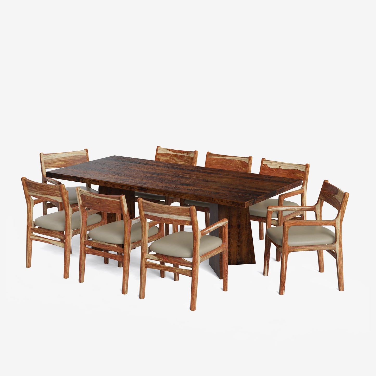 Alejandro-Kiyomi Dining Table Set - 6 & 8 Seater/ All sizes