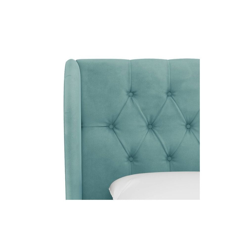 Sansa Upholstered Bed Without Storage In Suede