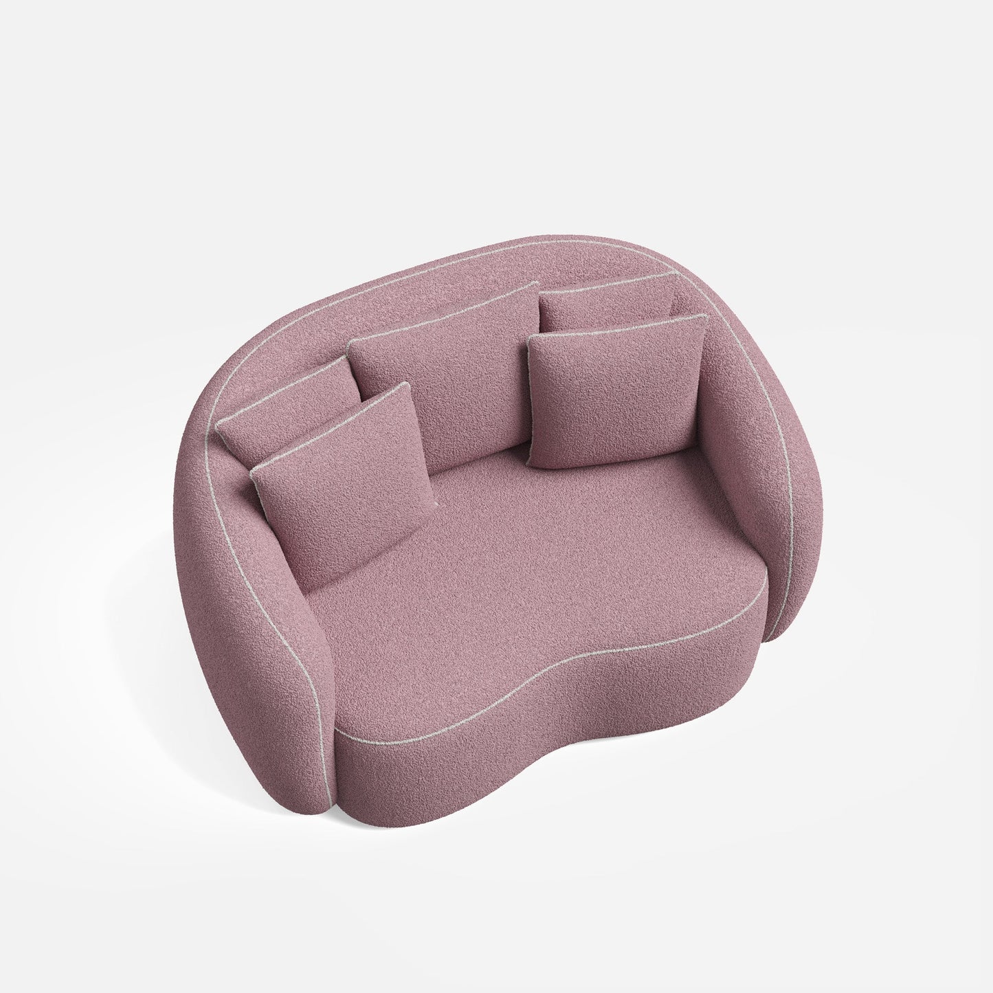 Mateo Curvy Love Seat Sofa - 46"