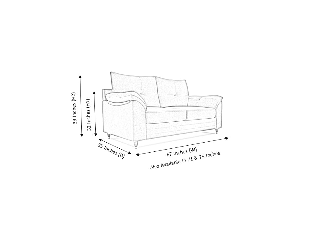 Brooklyn 2 Seater Leather Sofa