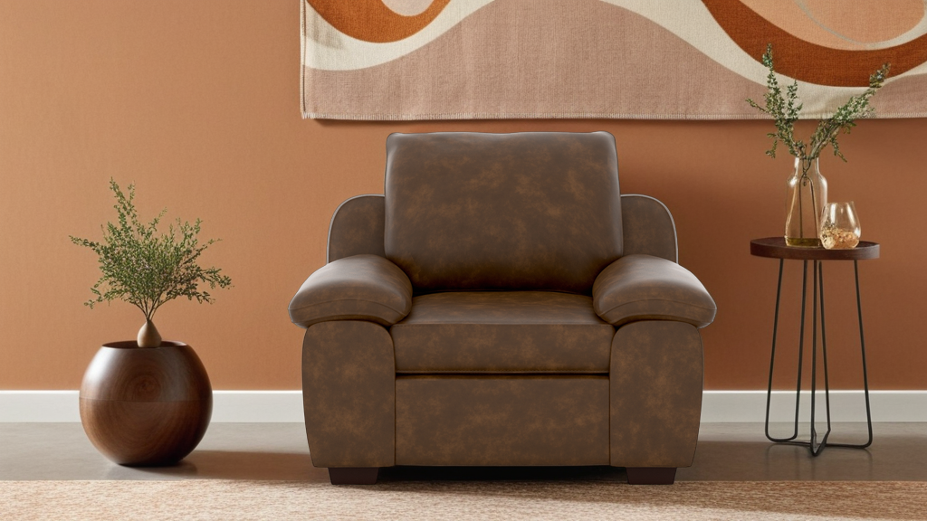 California 1 Seater Artificial Leather Sofa
