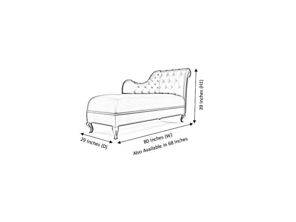 Chester Artificial Leather RHF Lounger