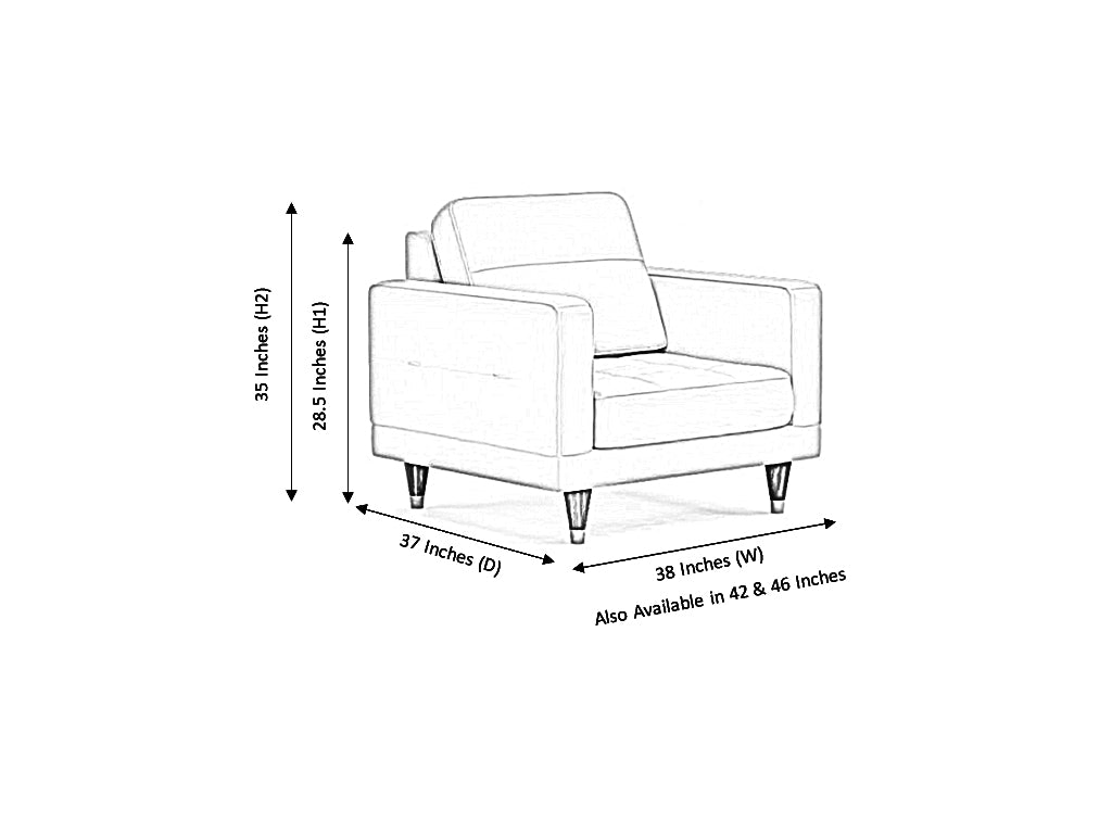 Falcon 1 Seater Fabric Sofa