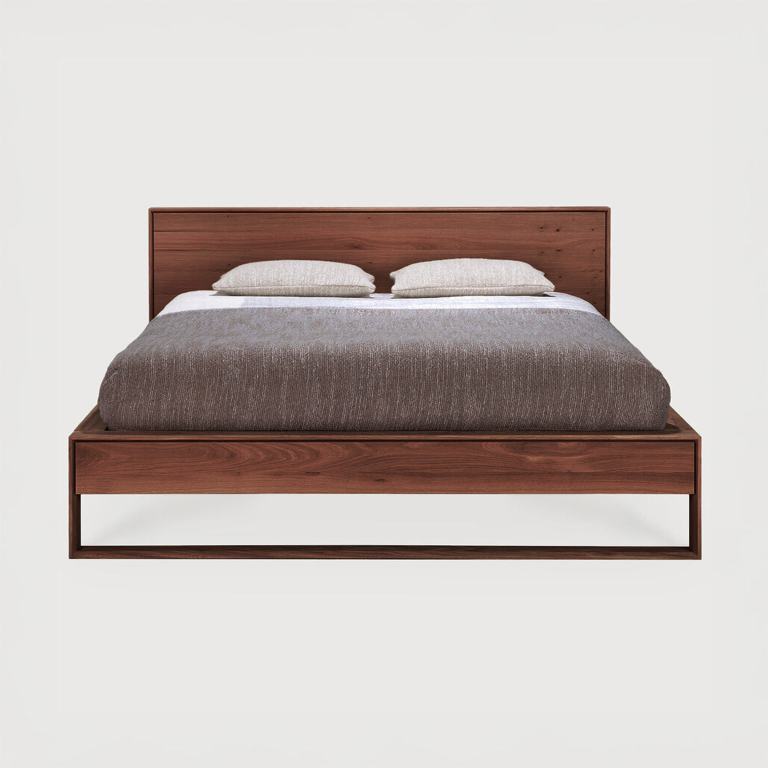 Sael Bed - Solid Walnut/Teak/Oak Wood (King)