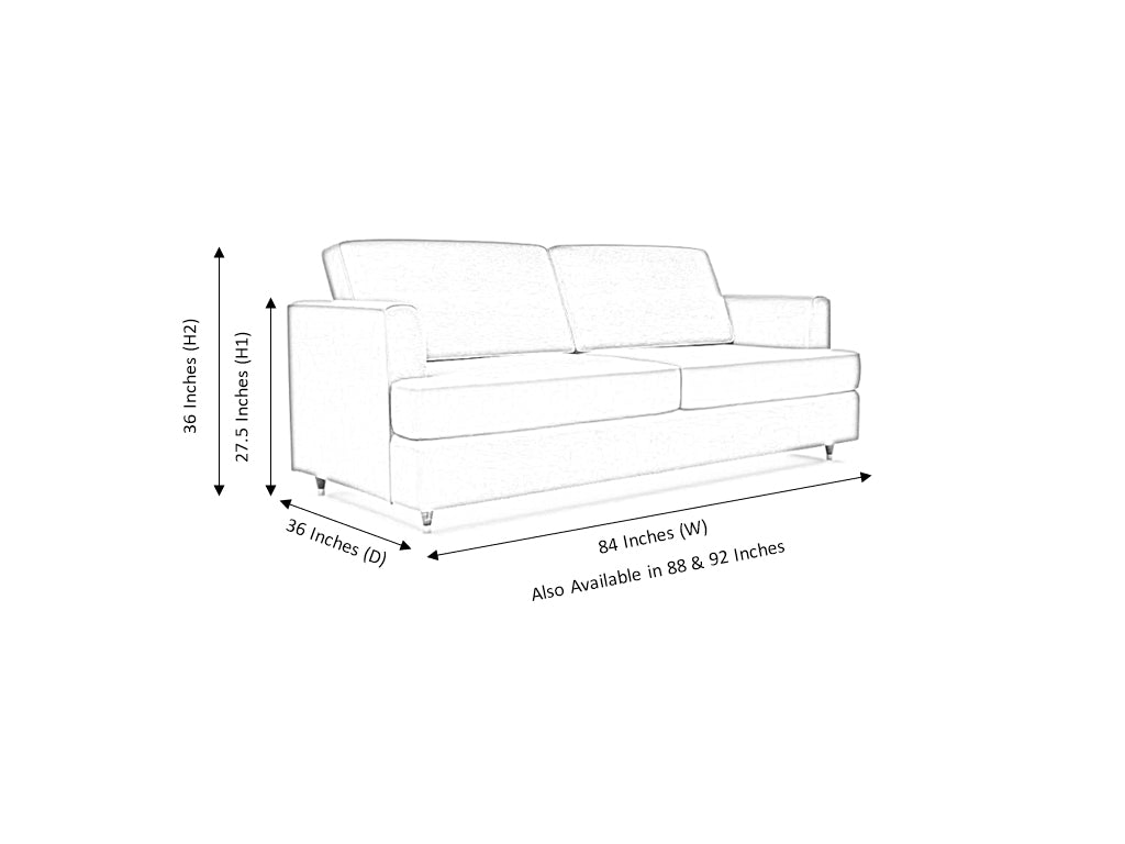 Monaco 3 Seater Artificial Leather Sofa