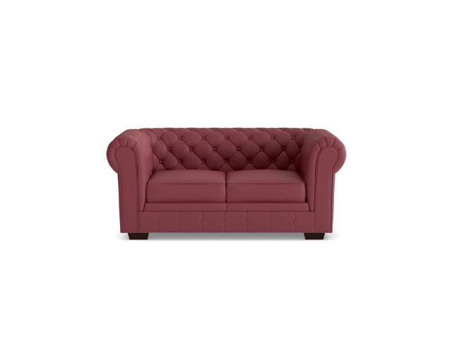 Chesterfield 2 Seater Leather Sofa