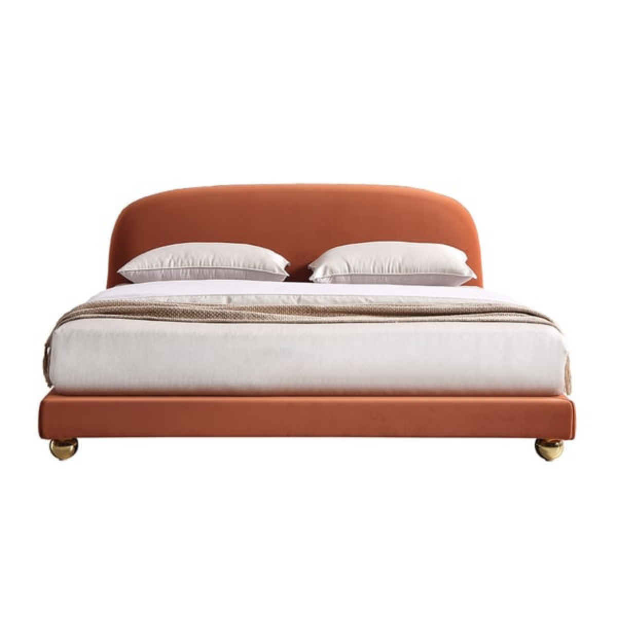 Knox Upholstered Bed Without Storage In Suede