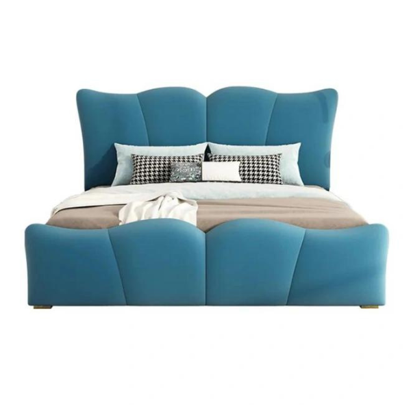 Lucius Upholstered Bed Without Storage In Suede
