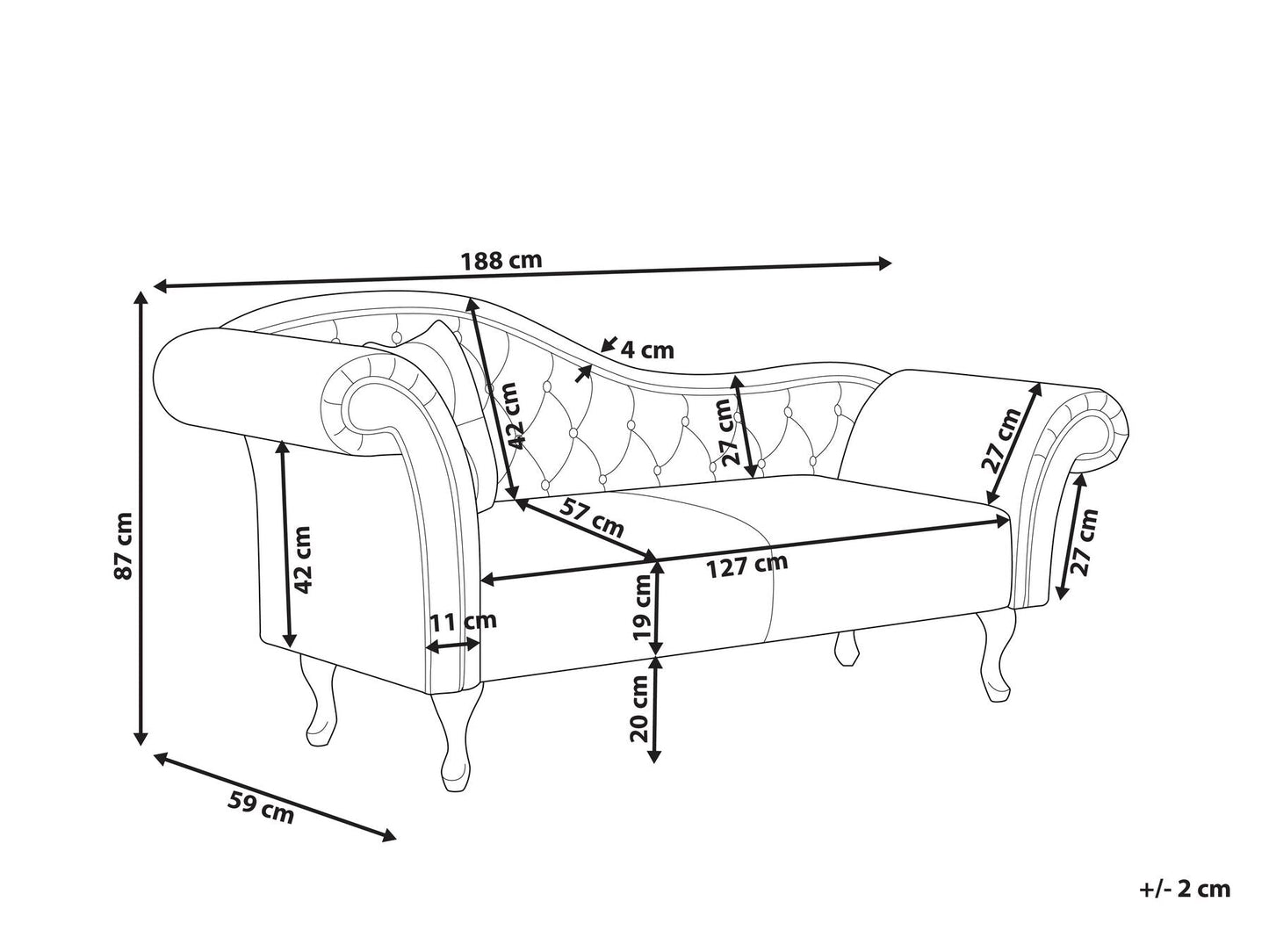 Lates Chesterfield Chaise