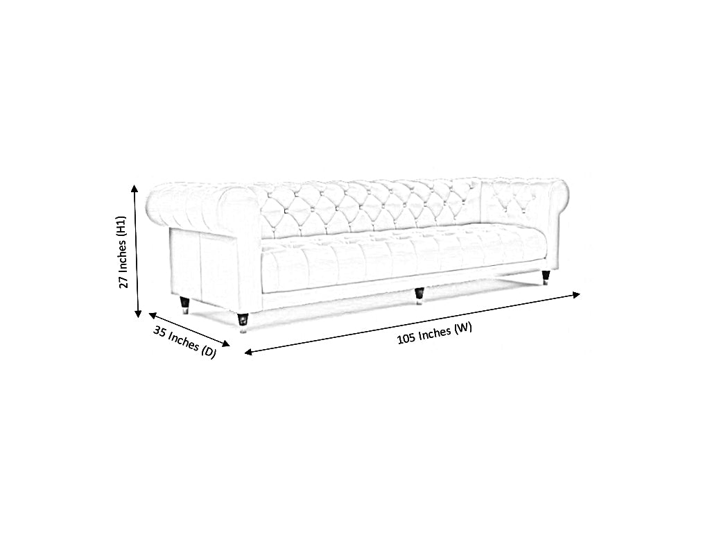 Warwick 4 Seater Fabric Sofa