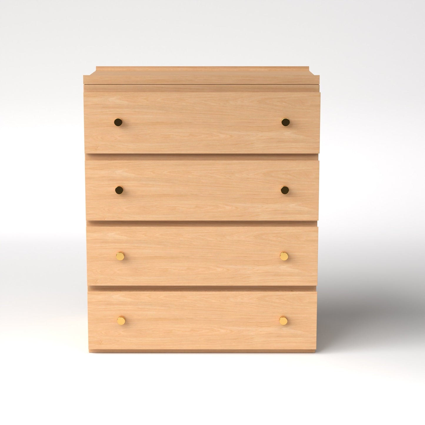 Stava Modular Drawer System | Solid Walnut/Teak/Oak Wood (4x1) | 3 Feet Length