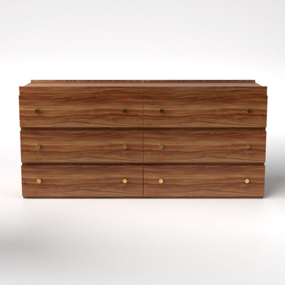 Stava Modular Drawer System | Solid Walnut/Teak/Oak Wood (3x2) | 5.5 Feet Length