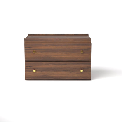 Stava Bedside Table | Solid Walnut/Teak/Oak Wood | 3 Feet Length