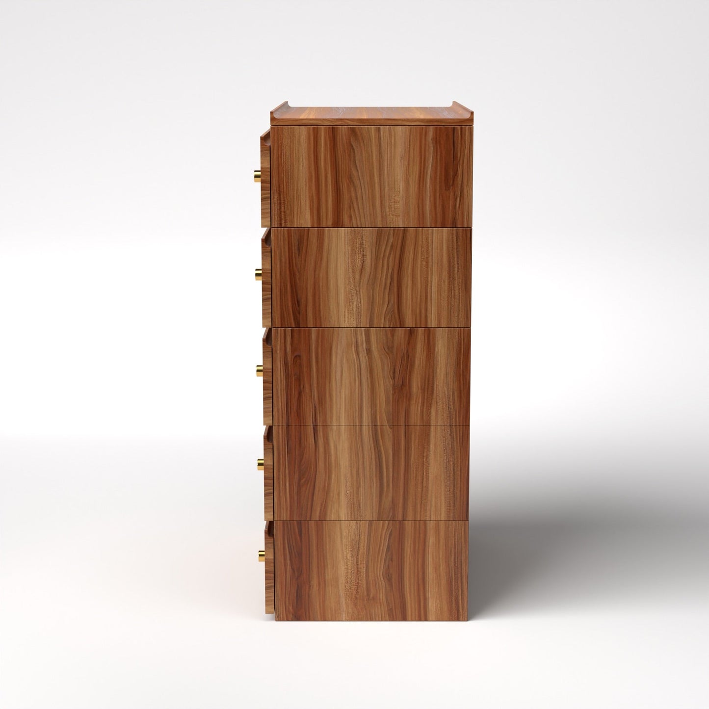 Stava Modular Drawer System | Solid Walnut/Teak/Oak Wood (5x1) | 3 Feet Length