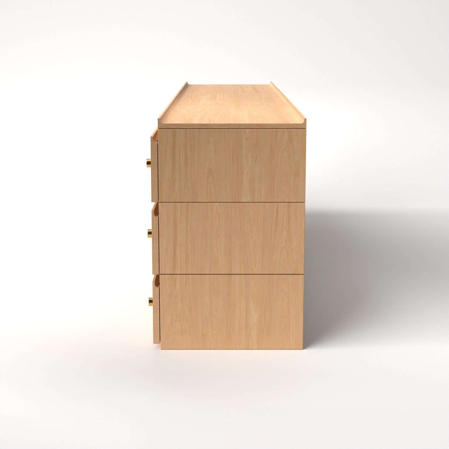 Stava Modular Drawer System | Solid Walnut/Teak/Oak Wood (3x3) | 8 Feet Length