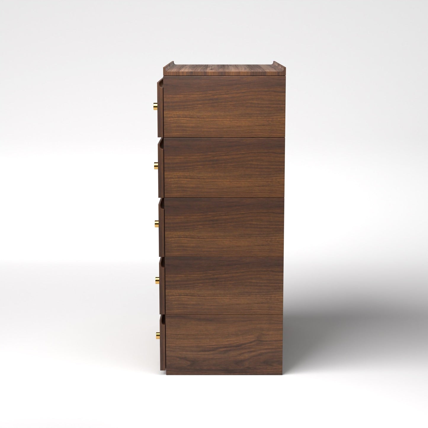Stava Modular Drawer System | Solid Walnut/Teak/Oak Wood (5x1) | 3 Feet Length