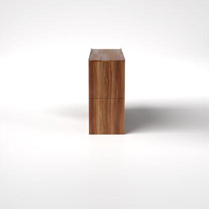 Stava Modular Shelving System | Solid Walnut/Teak/Oak Wood (4x2) | 5.5 Feet Length