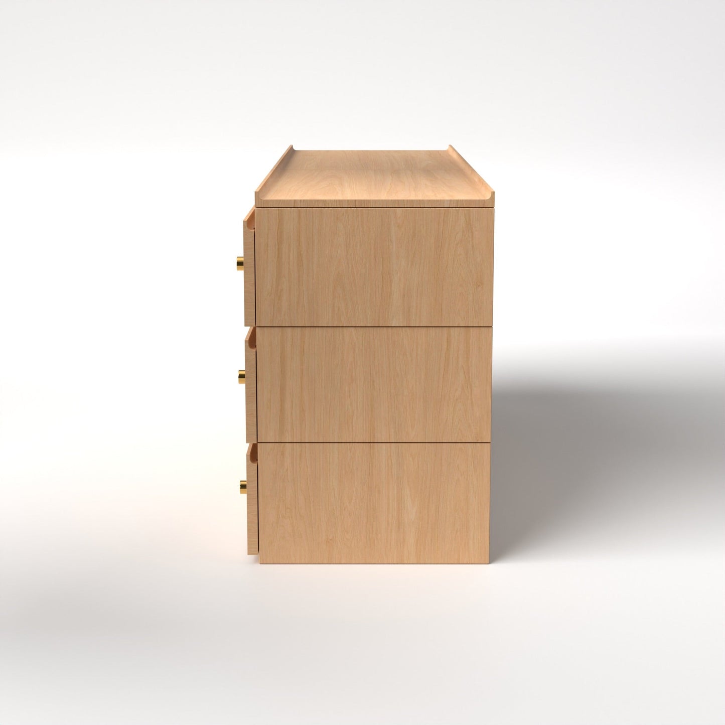 Stava Modular Drawer System | Solid Walnut/Teak/Oak Wood (3x2) | 5.5 Feet Length