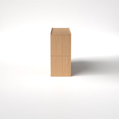 Stava Modular Shelving System | Solid Walnut/Teak/Oak Wood (4x2) | 5.5 Feet Length