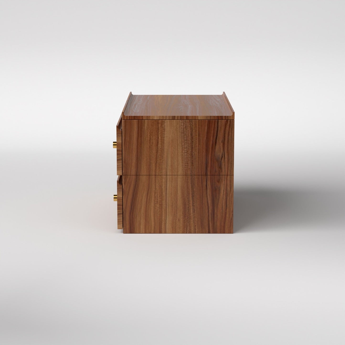 Stava Bedside Table | Solid Walnut/Teak/Oak Wood | 3 Feet Length