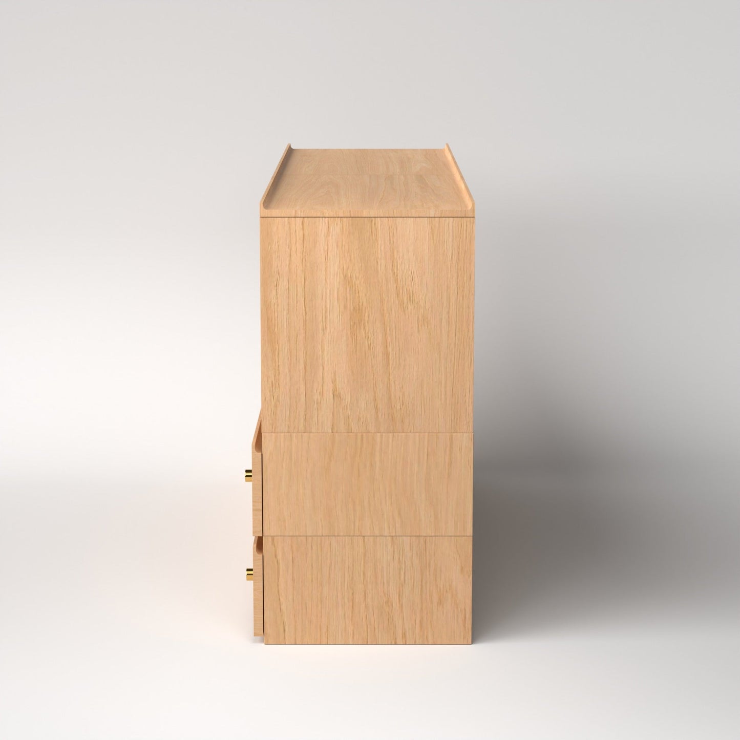 Stava Modular Credenza System | Solid Walnut/Teak/Oak Wood (4x2) | 5.5 Feet Length