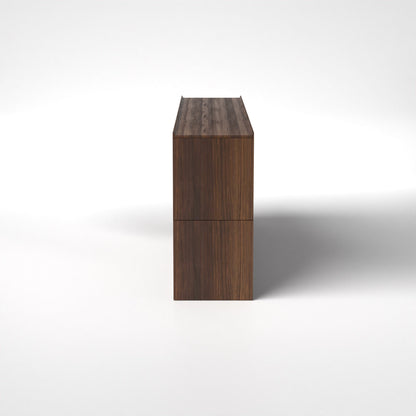 Stava Modular Shelving System | Solid Walnut/Teak/Oak Wood (4x3) | 8 Feet Length