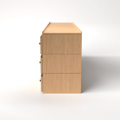 Stava Modular Drawer System | Solid Walnut/Teak/Oak Wood (3x3) | 8 Feet Length