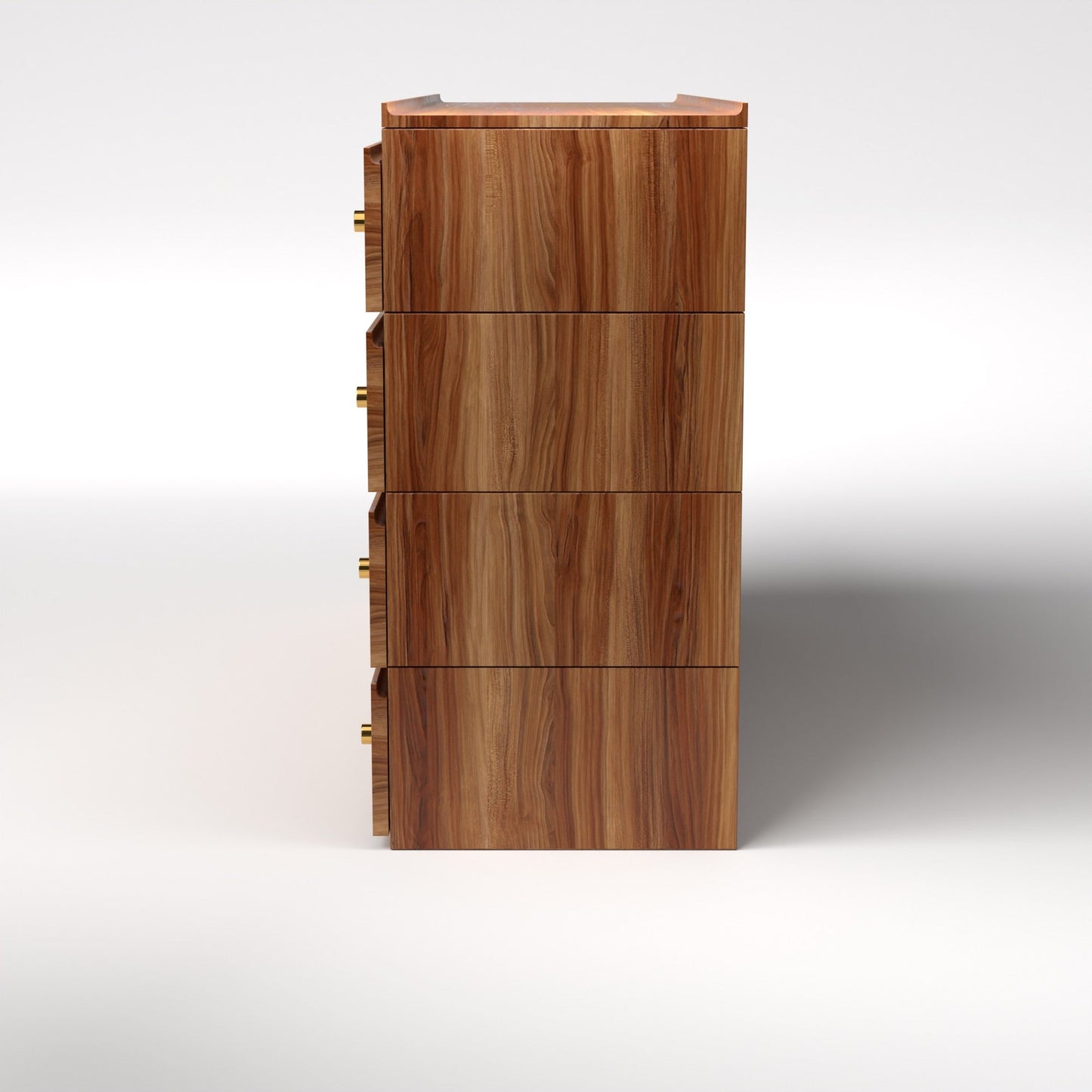 Stava Modular Drawer System | Solid Walnut/Teak/Oak Wood (4x2) | 5.5 Feet Length