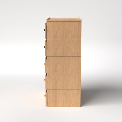 Stava Modular Drawer System | Solid Walnut/Teak/Oak Wood (5x1) | 3 Feet Length