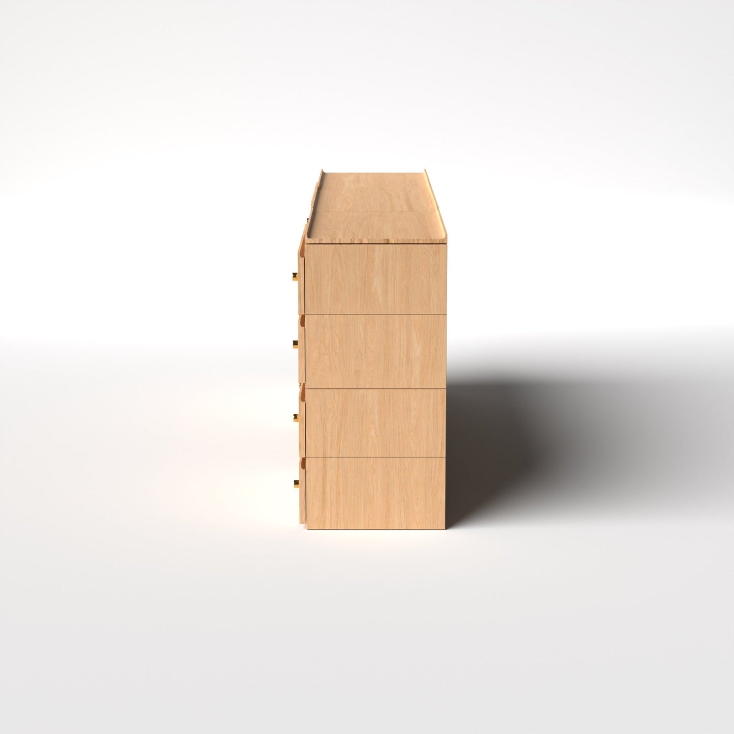 Stava Modular Credenza System | Solid Walnut/Teak/Oak Wood (4x3) | 8 Feet Length