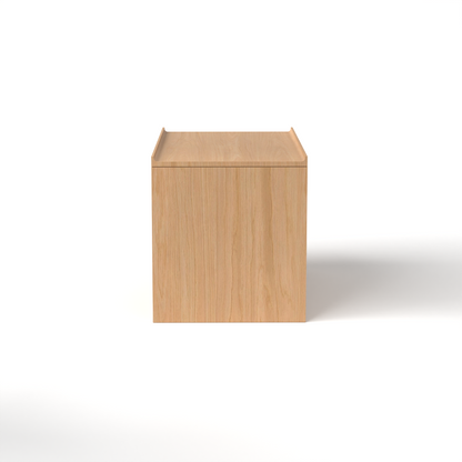 Stava Bedside Table | Solid Walnut/Teak/Oak Wood (Open) | 3 Feet Length