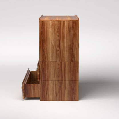 Stava Modular Credenza System | Solid Walnut/Teak/Oak Wood (4x1) | 3 Feet Length