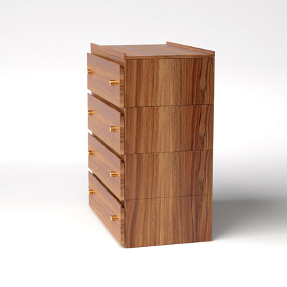 Stava Modular Drawer System | Solid Walnut/Teak/Oak Wood (4x1) | 3 Feet Length