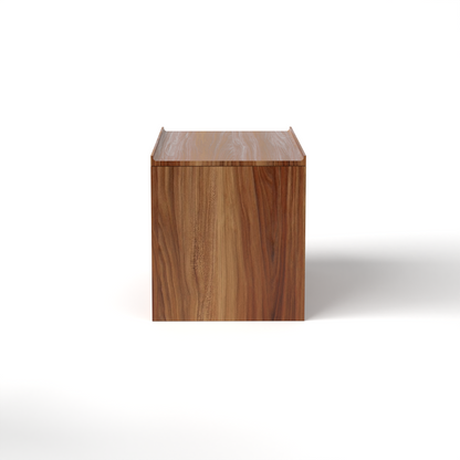 Stava Bedside Table | Solid Walnut/Teak/Oak Wood (Open) | 3 Feet Length