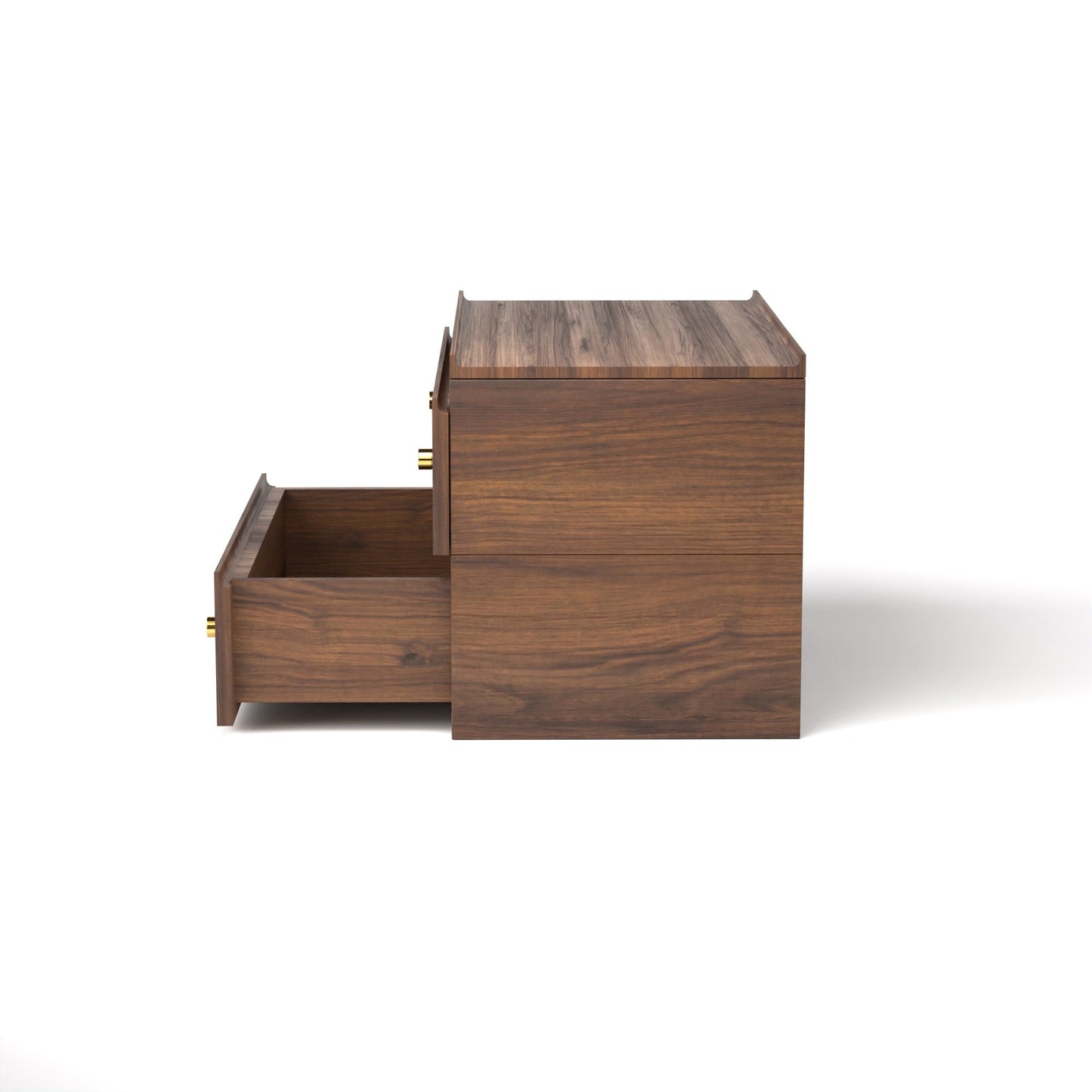 Stava Bedside Table | Solid Walnut/Teak/Oak Wood | 3 Feet Length