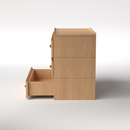 Stava Modular Drawer System | Solid Walnut/Teak/Oak Wood (3x1) | 3 Feet Length