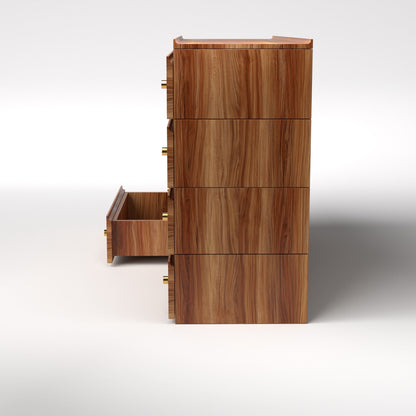 Stava Modular Drawer System | Solid Walnut/Teak/Oak Wood (4x2) | 5.5 Feet Length