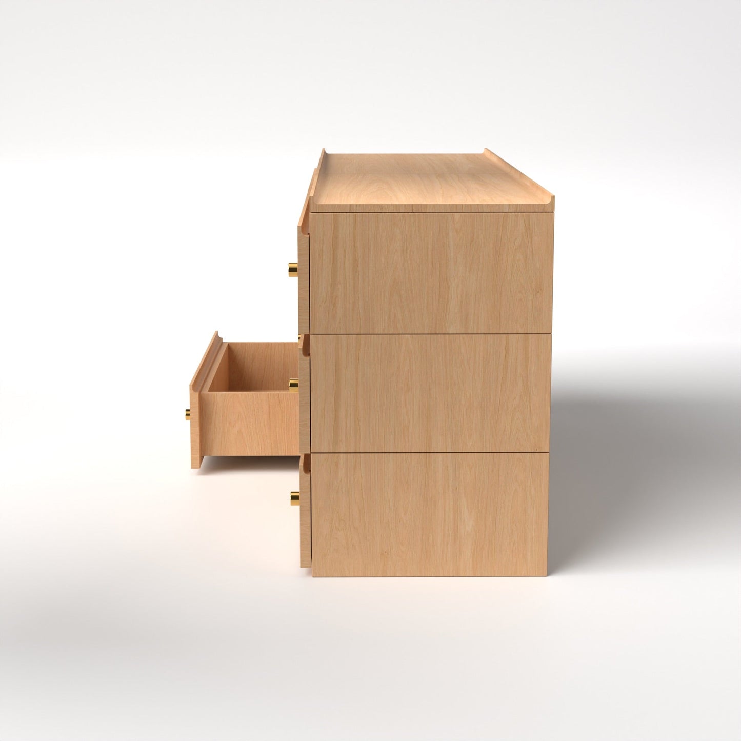 Stava Modular Drawer System | Solid Walnut/Teak/Oak Wood (3x2) | 5.5 Feet Length