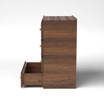 Stava Modular Drawer System | Solid Walnut/Teak/Oak Wood (4x1) | 3 Feet Length