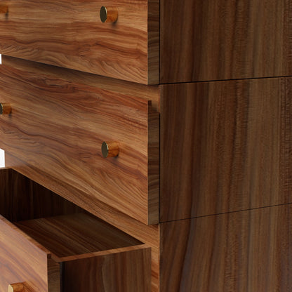 Stava Modular Drawer System | Solid Walnut/Teak/Oak Wood (3x1) | 3 Feet Length