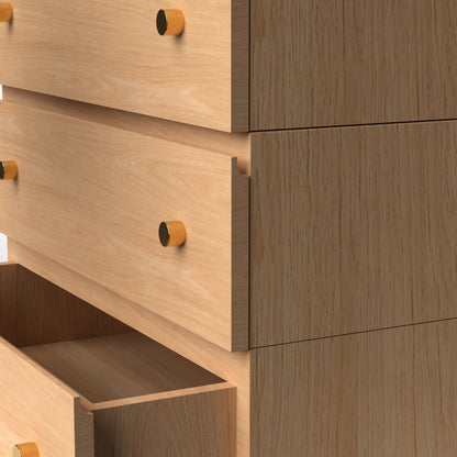 Stava Modular Drawer System | Solid Walnut/Teak/Oak Wood (3x1) | 3 Feet Length