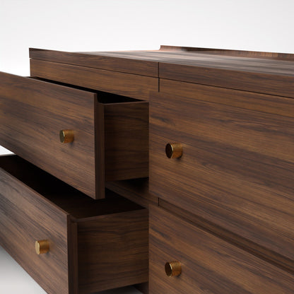Stava Modular Drawer System | Solid Walnut/Teak/Oak Wood (2x2) | 5.5 Feet Length