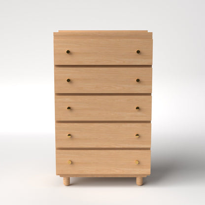 Stava Modular Drawer System | Solid Walnut/Teak/Oak Wood (5x1) | 3 Feet Length