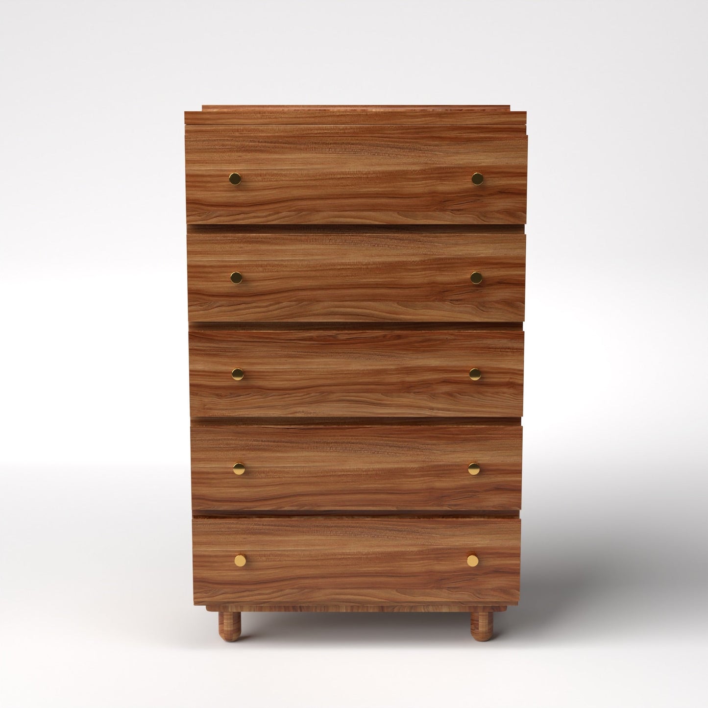 Stava Modular Drawer System | Solid Walnut/Teak/Oak Wood (5x1) | 3 Feet Length