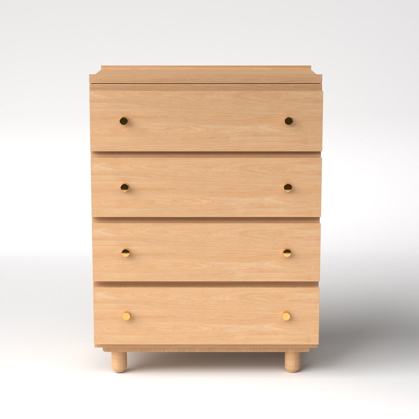 Stava Modular Drawer System | Solid Walnut/Teak/Oak Wood (4x1) | 3 Feet Length