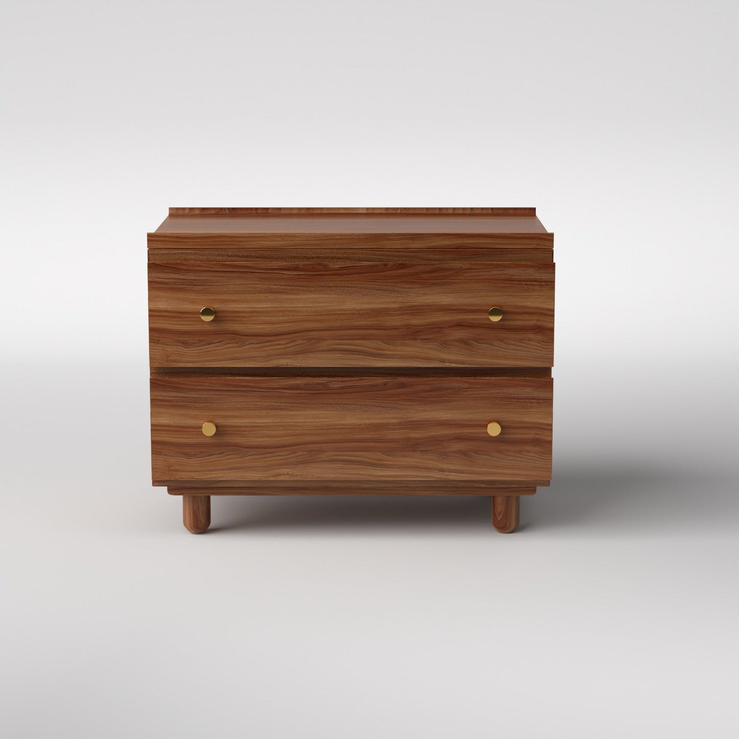 Stava Bedside Table | Solid Walnut/Teak/Oak Wood | 3 Feet Length