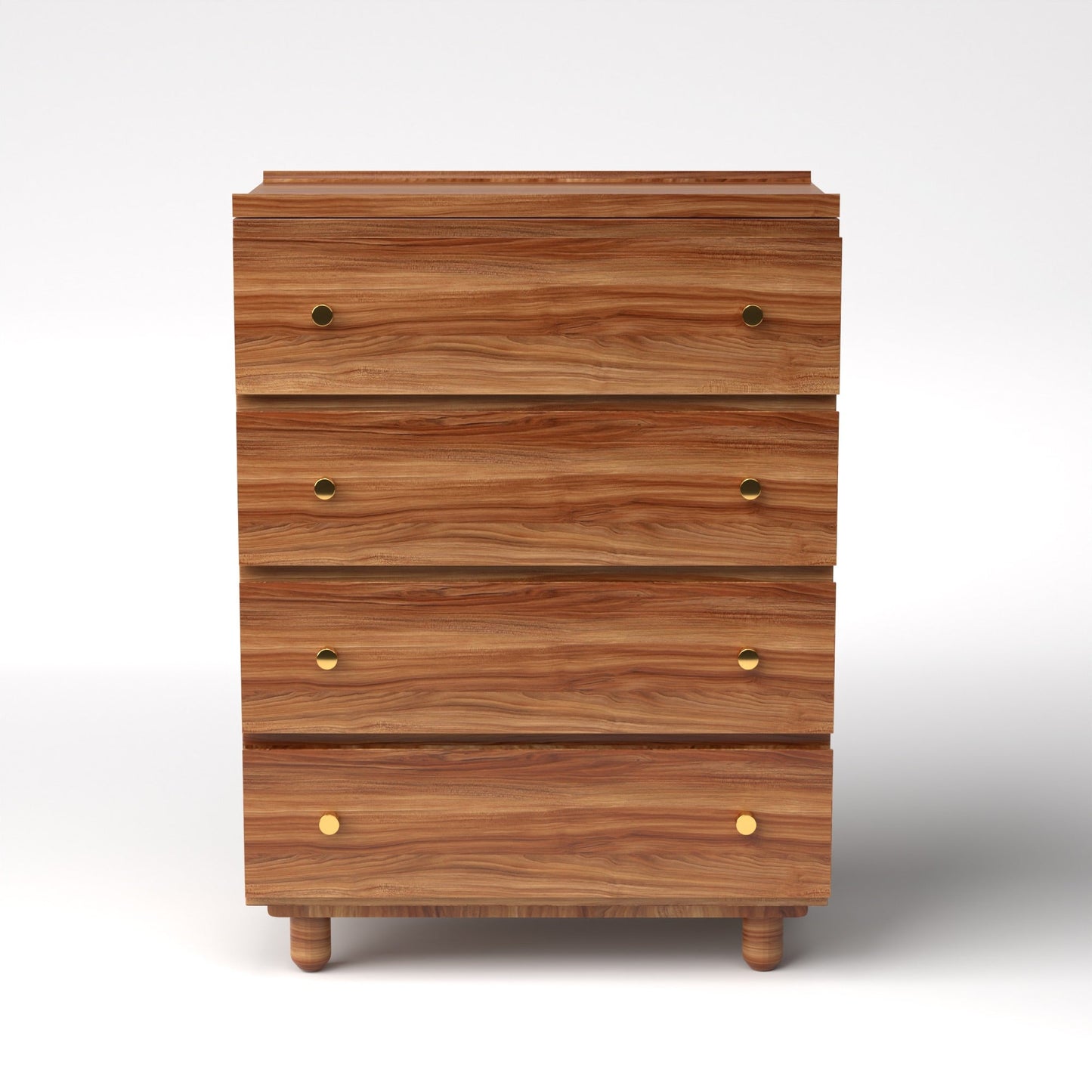 Stava Modular Drawer System | Solid Walnut/Teak/Oak Wood (4x1) | 3 Feet Length