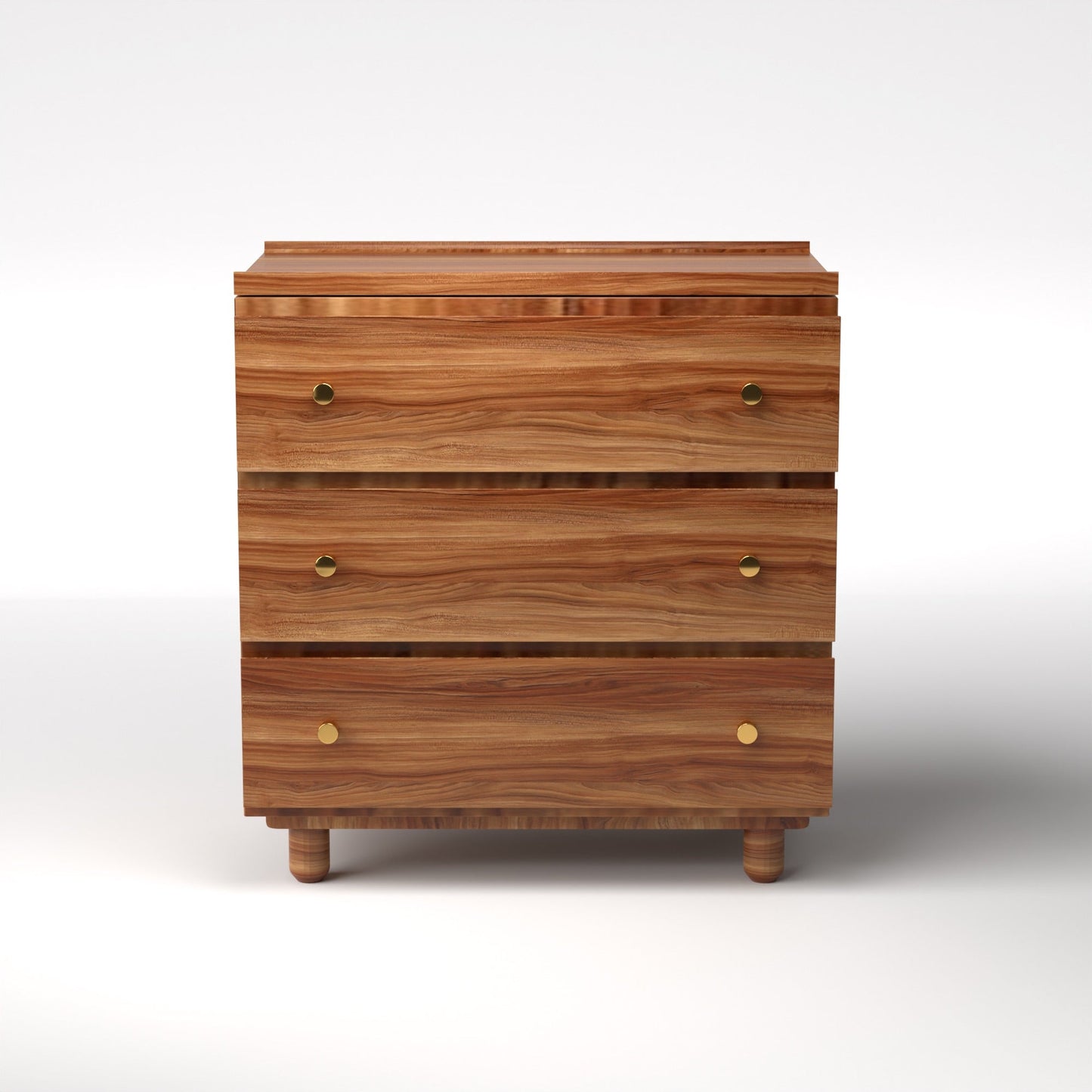 Stava Modular Drawer System | Solid Walnut/Teak/Oak Wood (3x1) | 3 Feet Length